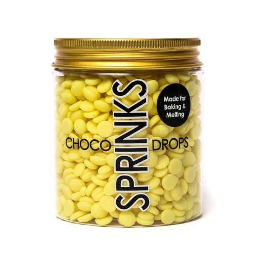Sprinks Chocolate Drops - Yellow Past Best Before - Click Image to Close
